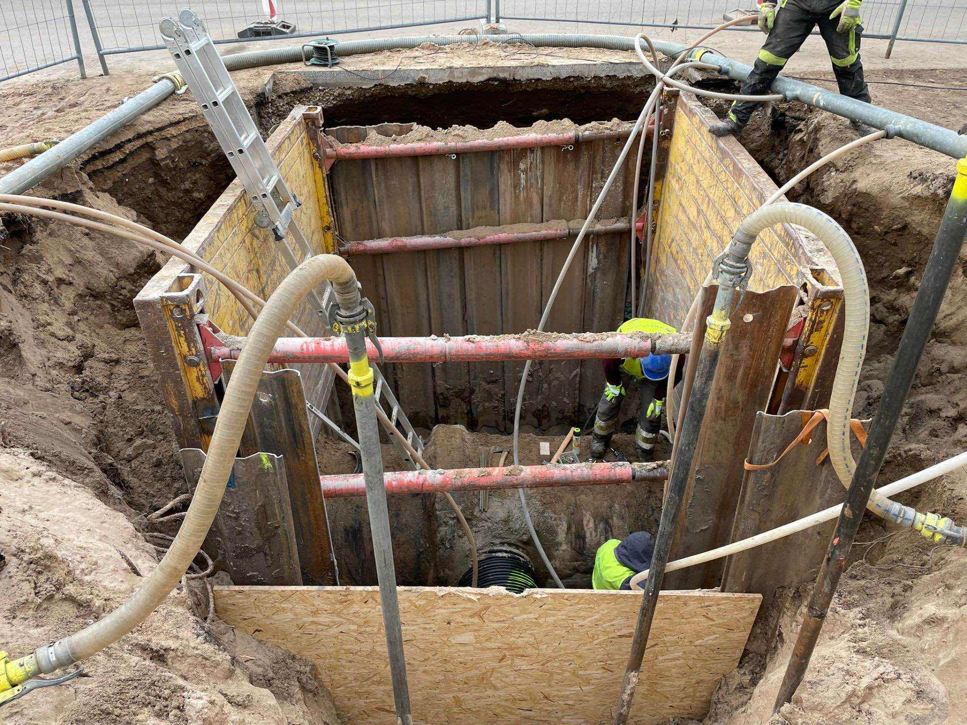 Underground infrastructure works in Latvia
