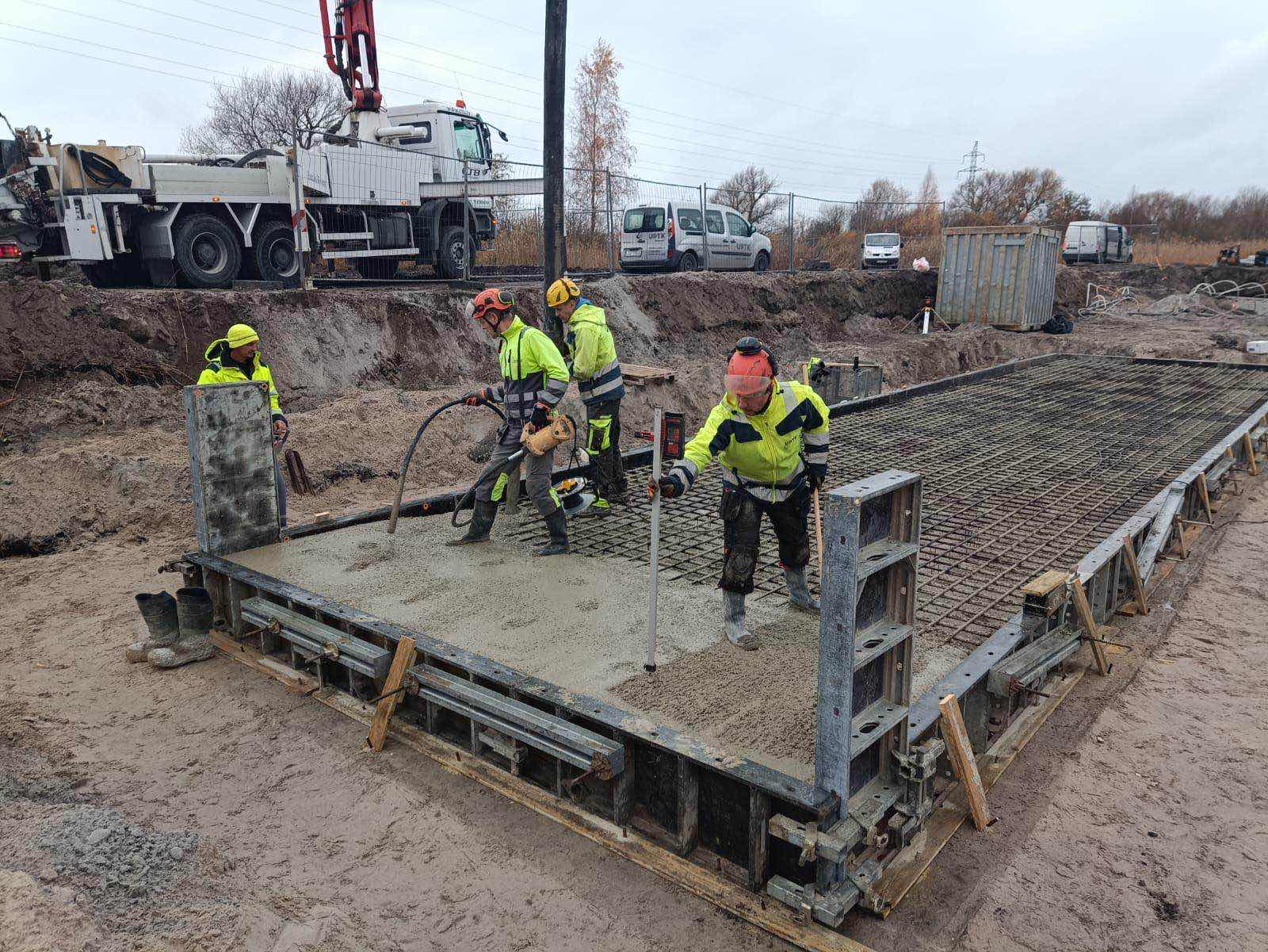 Foundation to structure transition works